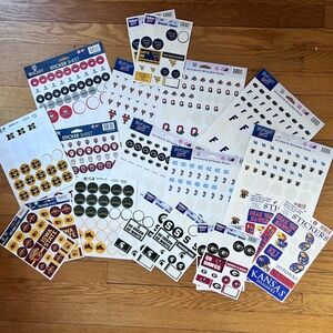 NCAA Assorted Team Logo Sticker Sheets 20 Sheets